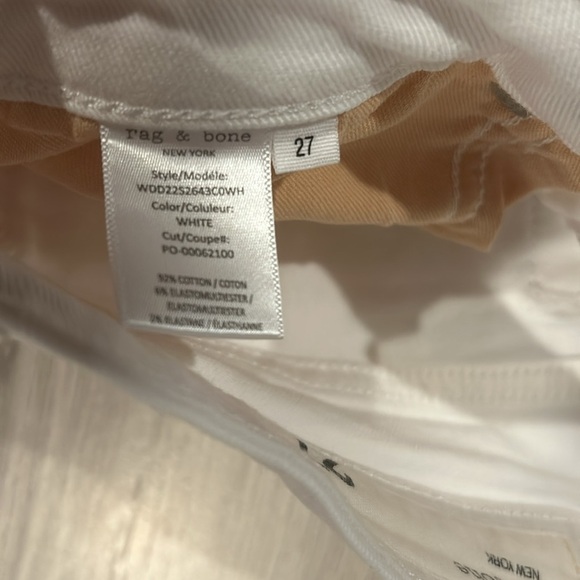 Rag & Bone white jeans size 27 - Picture 4 of 7